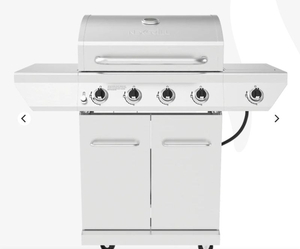 lot 35757 image: NEXGRILL 4-Burner Gas Grill with Side Burner (See Details)- Retail $399