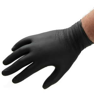 lot 35768 image: Black Mamba Size X-Large Nitrile Gloves Blk -130 10 boxes  - Retail $115