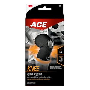 lot 35786 image: ACE Brand Neoprene Open Knee Brace  Large  Adjustable - Retail $70