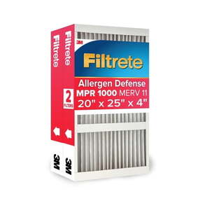 lot 35796 image: Filtrete 20x25x4 Air Filter  MPR 1000 MERV 11  Allergen Defense 2 Filters
