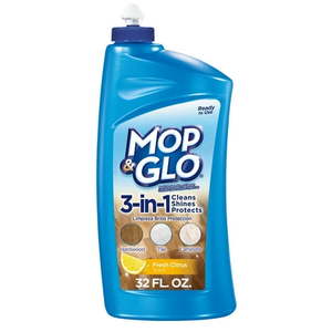 lot 37029 image: Mop & Glo Multi-Surface 3-In-1 Floor Protecting Cleaning Polish, Fresh Citrus (32oz)