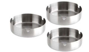 lot 38295 image: Stainless Steel Ash Tray Set of 3