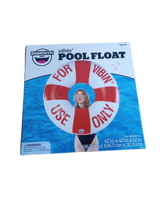 lot 38305 image: BigMouth Inc For Vibin Use Only Inflatable Pool Float