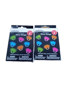 lot 38339 image: Party Favor Glow Rings Set of 16