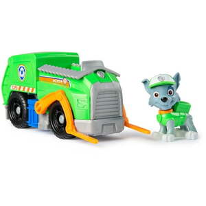 lot 38346 image: PAW Patrol Recycle Truck Vehicle with Collectible Rocky Figure  Sustainably Minded Toys for Kids Ages 3