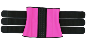 lot 38354 image: Womens Pink Waist Trainer Corset with Adjustable Straps- Size Small