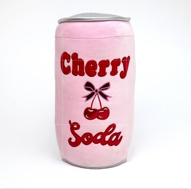 lot 30651 image: Pack of 2 PM&J Home 16 Weighted Cherry Cola Stuffed Plush