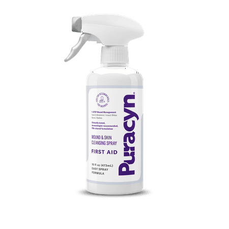 lot 34656 image: 2 Count of Puracyn First Aid Wound and Skin Cleansing Spray 16 Fluid Ounce BEST BY 09222027 - Retail $60