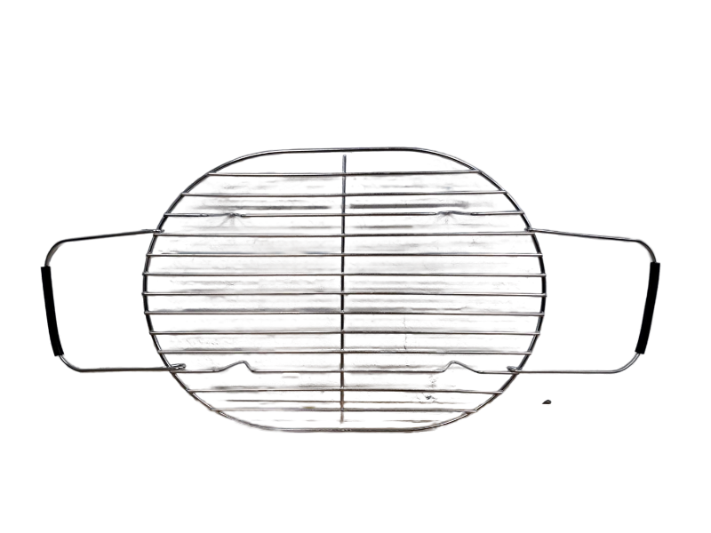 lot 33441 image: Small Oval Roasting Rack with Handles