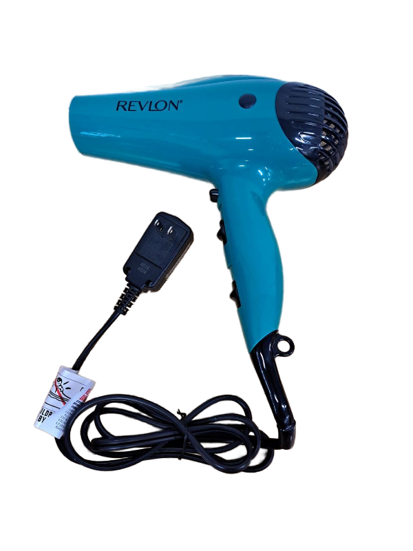 lot 33475 image: Revlon 1875W IONIC Volume Booster Hair Dryer  Green