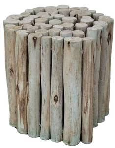lot 33755 image: Backyard X-Scapes Natural Eucalyptus Garden Landscape Edging Border Flower Bed Fencing Flexible Wood Decorative Garden Border 12in