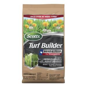 lot 33757 image: Scotts Turf Builder Weed & Feed for Texas Lawns  Weed Killer Plus Lawn Fertilizer  22.40 lbs.