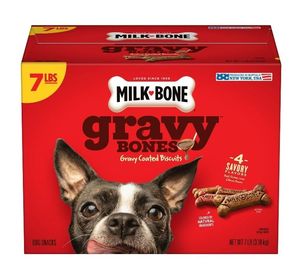 lot 33759 image: Milk Bone 7 Lbs Gravy Bones 4 Savory Flavors BEST BY 972027