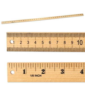 lot 35816 image: Learning Resources Wooden Meter Stick, Ruler, Classroom Supplies