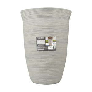 lot 37033 image: Better Homes & Gardens Terrence 15 Resin Vase, Cement
