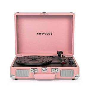 lot 38406 image: Crosley Cruiser Deluxe Vinyl Record Player with Speakers and Wireless Bluetooth - Audio Turntables  - Retail $93