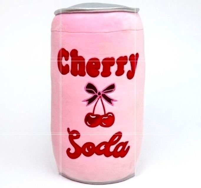 lot 30813 image: Pack of 2, PM&J Home 16 Weighted Cherry Cola Stuffed Plush