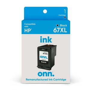 lot 33800 image: Remanufactured onn. 67XL HP High-Yield Ink Cartridge  Black