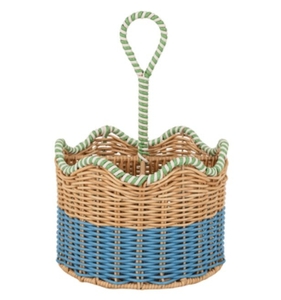 lot 35854 image: Two Tone Rattan Caddy by Drew Barrymore