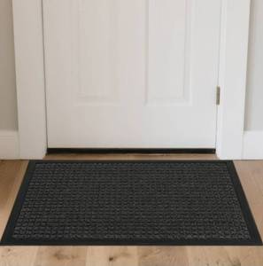 lot 37061 image: Front Door Mat Outside Entrance, Durable Outdoor Indoor Mat, Low Profile Heavy Duty Doormat, Non-Slip Backing, Stain and Fade Resistant, Easy Clean Patio Porch Entryway Mat (17x30)