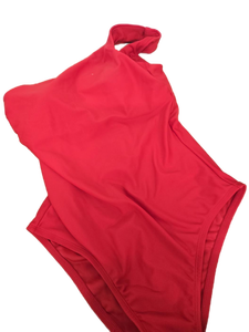 lot 38417 image: Red One Shoulder Halter Swimsuit -Size M