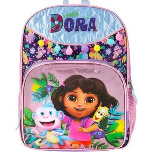 lot 38438 image: Dora 16 Backpack Purple Boots Map Explorer