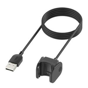 lot 38451 image: onn. Charge Cable for Fitbit Charge 4 3  to USB-A Cable  Black