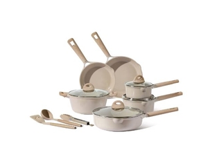 lot 39000 image: Carote Bon Appetit 13 Piece Ceramic Cookware Set - Retail $80
