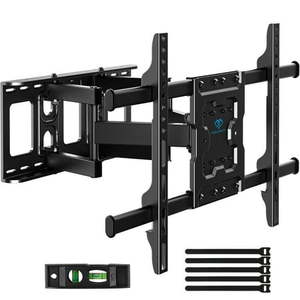 lot 39005 image: PERLESMITH Full Motion TV Wall Mount for 37-75  TVs Swivel Tilt 132 lbs Max