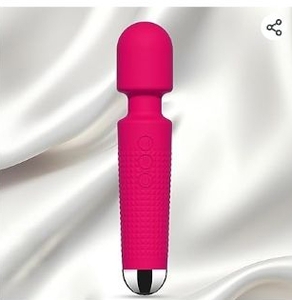 lot 39006 image: Silicone Wand Vibrator with Multiple Speed Settings