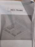 BED FRAME KING HB0703GY (STOCK PHOTO NOT EXACT) - Retail: $350