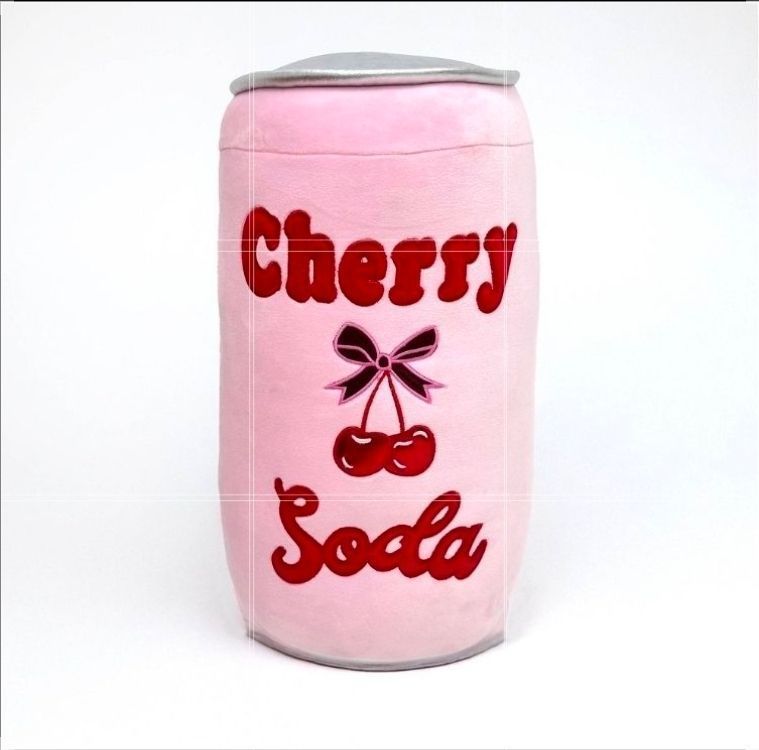lot 30717 image: Pack of 2, PM&J Home 16 Weighted Cherry Cola Stuffed Plush