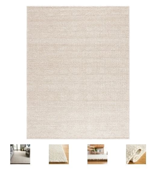 lot 35479 image: SAFAVIEH Natura Willoughby Distressed Area Rug, BeigeIvory, 12 x 15 - Retail $728