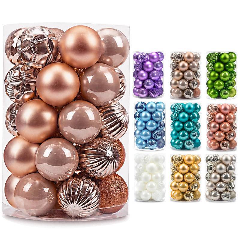 lot 31162 image: 34ct Christmas Ball Mini Ornaments