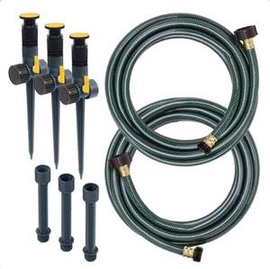 lot 33827 image: Melnor Multi-Adjustable Garden Watering Set (MISSING PIECES, ONLY INCLUDES ONE STAKE)