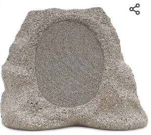 lot 35872 image: Victrola Rock Speaker Connect, Stone, Wireless Outdoor with Bluetooth 5.3, 22-Hour Battery Life, with Solar Charging, Link Up to 20 Rock Speakers, IP65 Water & Dust Resistant - Retail $119