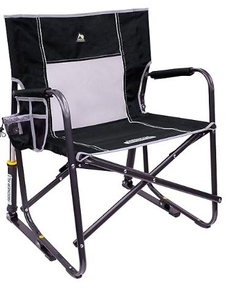 lot 35876 image: GCI Outdoor Freestyle Rocker XL Portable Folding Rocking Chair and Outdoor Camping Chair (See Details)- Retail $89