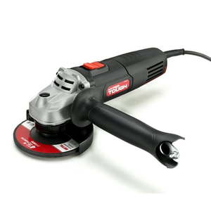 lot 35887 image: Hyper Tough 6 Amp Corded Angle Grinder with Handle  Adjustable Guard  4-12 inch Grinding Wheel & Wrench
