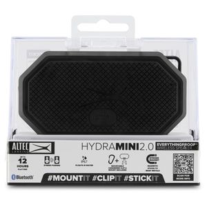 lot 38496 image: Altec Lansing - Bluetooth HydraMini 2.0 EverythingProof Portable Speaker - BlackGray