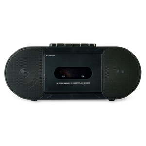 lot 38521 image: onn. Portable CDCassette Boombox with Bluetooth Wireless Technology  -Black
