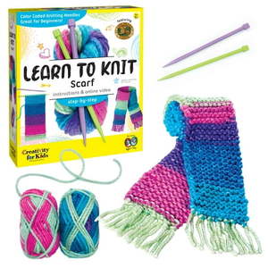 lot 38527 image: Creativity for Kids Learn to Knit Scarf - Arts and Crafts for Girls and Boys Age 9 to 12