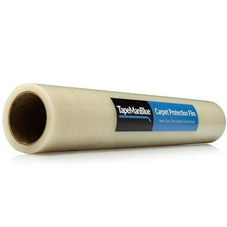 lot 15467 image: Carpet Protection Film  24 inch x 200 feet  Clear Self-Adhesive Protector Film for Carpets - Retail $121