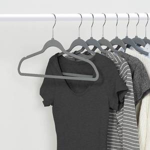 lot 33843 image: Neatfreak Space Saving Rubberized Clothing Hangers 50 Pack  -Gray