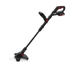 lot 35899 image: Hyper Tough 12 20V Brushless Cordless String Trimmer with 20V Max 2.0Ah Battery and Charging Cable - Retail $78