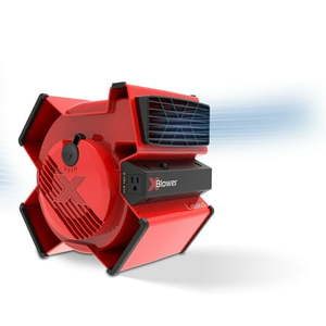 lot 35910 image: Lasko 11  X-Blower Multi-Position Utility Blower Fan with USB Port  Red  X12900 - Retail $60