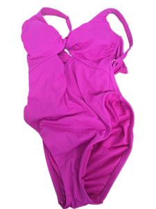 lot 38534 image: Shade & Shore Pink One-Piece Swimsuit Size L (12-14)