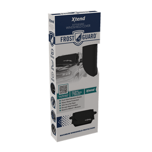 lot 38553 image: FrostGuard Xtend Automotive Winter Windshield Cover for Snow Frost & Ice  One Size  Extension Panels  55-66x41 inches  Black