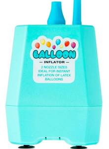 lot 38554 image: 7 Blue Electric Balloon Inflator, with Extendable Tip and Balloon Knotter, by Way To Celebrate