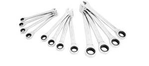 lot 38558 image: Hyper Tough 11 Piece Metric Combination Ratchet Wrench Tool Set, Hand Tools