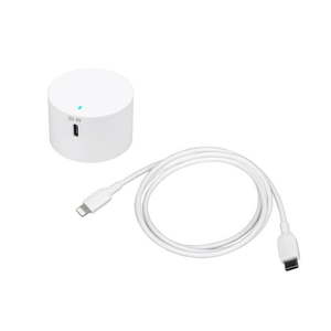 lot 38564 image: onn. 20W Power Delivery Wall Charging Kit with Lightning to USB-C Cable White
